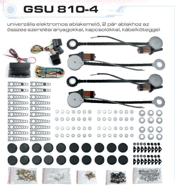 GSU 810-4 motoros ablakemel (2 pr)